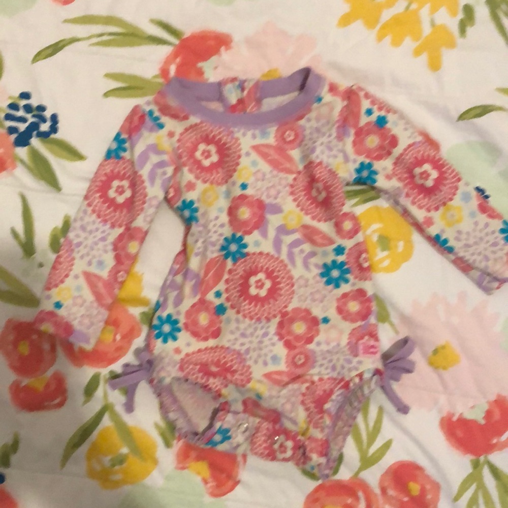 Ruffle butts bathing suit size 6-12 month